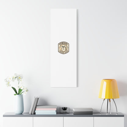 Cowgirl Coffee Club Canvas | Western Badge Typography, Rustic Emblem