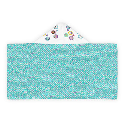 Mermaid Youth Hooded Towel with Fun Characters - Perfect for Bathing, Swimming, Beach Days, Gift for Kids, Colorful Kid's Towel, Fun Bathing [...]