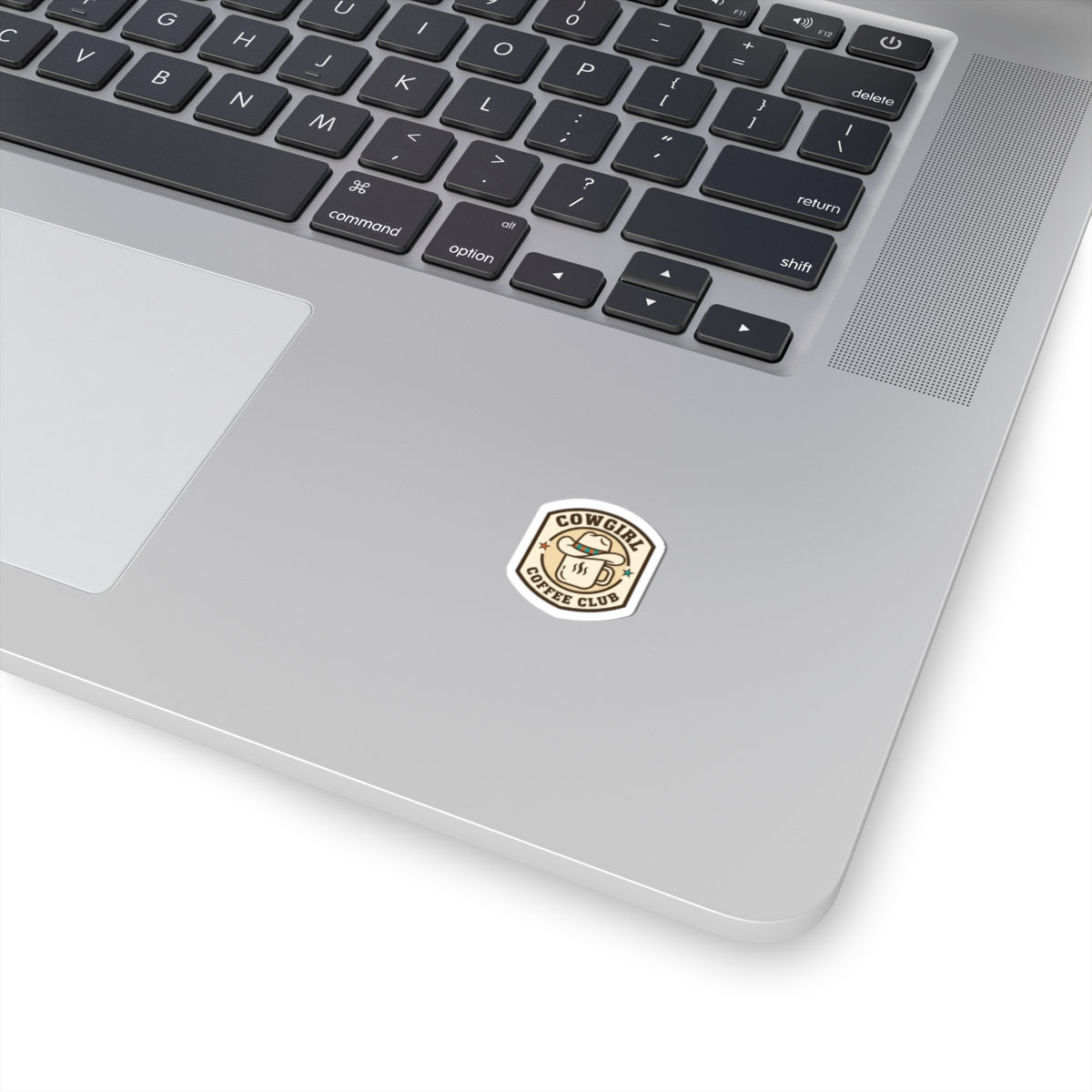Cowgirl Coffee Club Kiss-Cut Stickers | Western Badge Typography