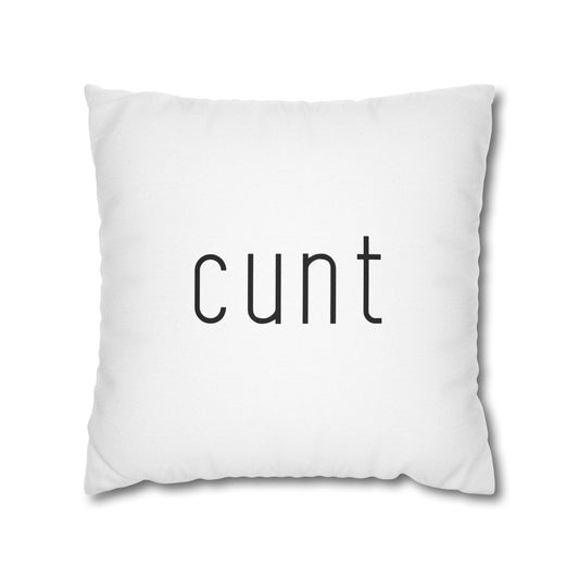 C Word Pillow Cover