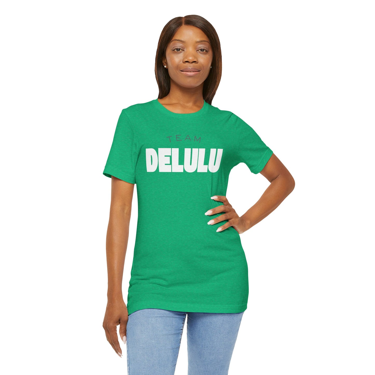 Team Tee — 'Delulu Is the Solulu' Graphic T-Shirt with Banana Peel Design