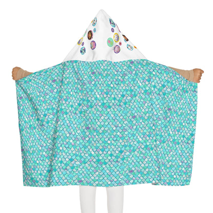 Mermaid Youth Hooded Towel with Fun Characters - Perfect for Bathing, Swimming, Beach Days, Gift for Kids, Colorful Kid's Towel, Fun Bathing [...]