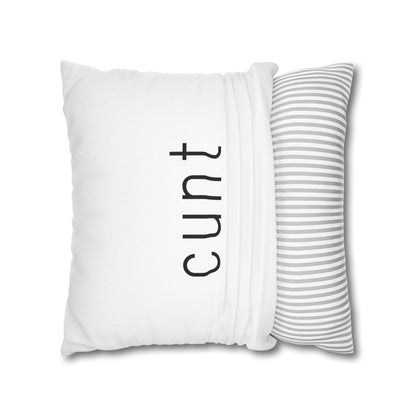 C Word Pillow Cover
