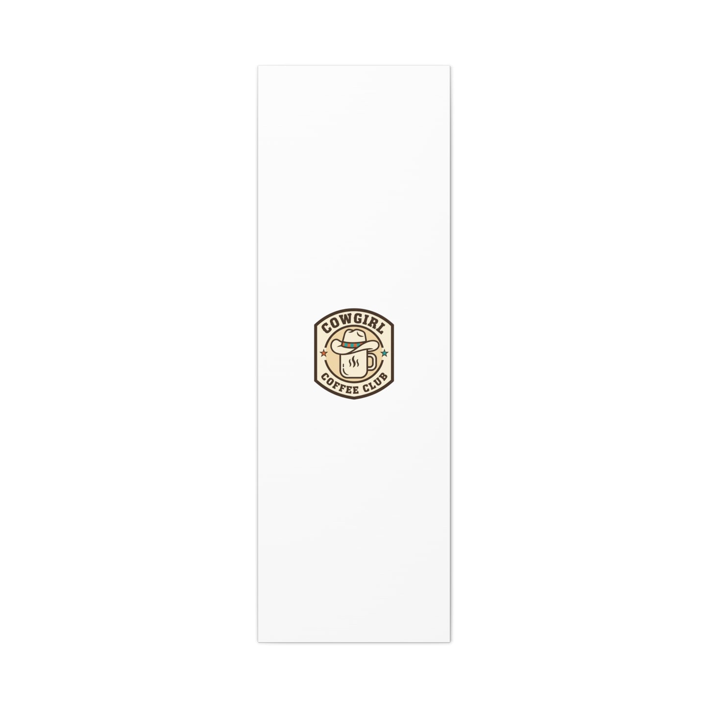 Cowgirl Coffee Club Canvas | Western Badge Typography, Rustic Emblem