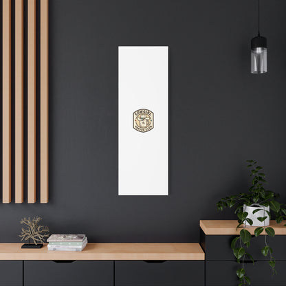 Cowgirl Coffee Club Canvas | Western Badge Typography, Rustic Emblem