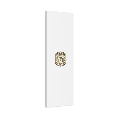 Cowgirl Coffee Club Canvas | Western Badge Typography, Rustic Emblem